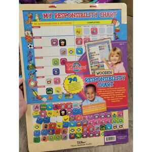 My Responsibility Chart Wooden Magnetic T.S. Shure Classic 14.5"x20" New Sealed